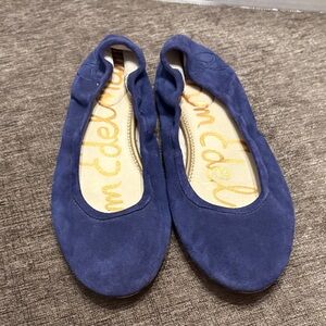 Sam Edelman Royal Blue Suede Ballet Flats